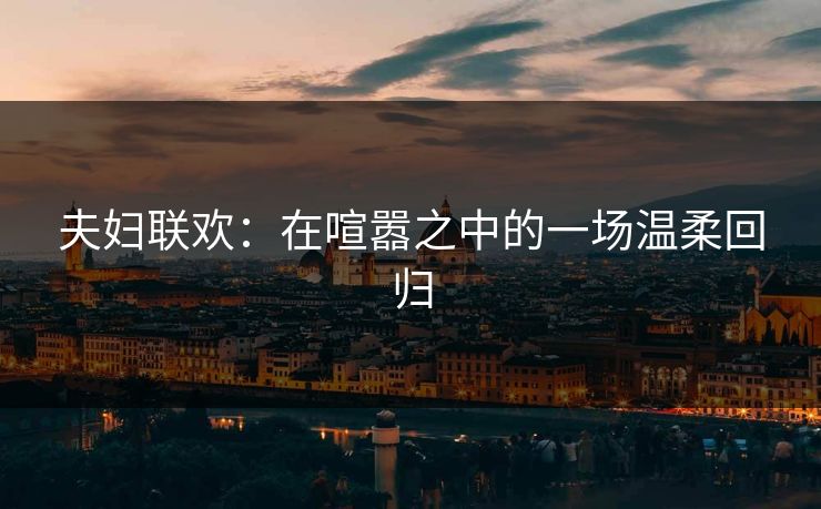 夫妇联欢：在喧嚣之中的一场温柔回归